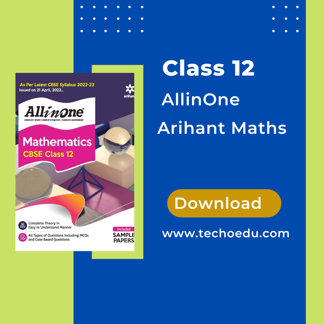 Arihant class 12 all in one mathematics free pdf download2022 23